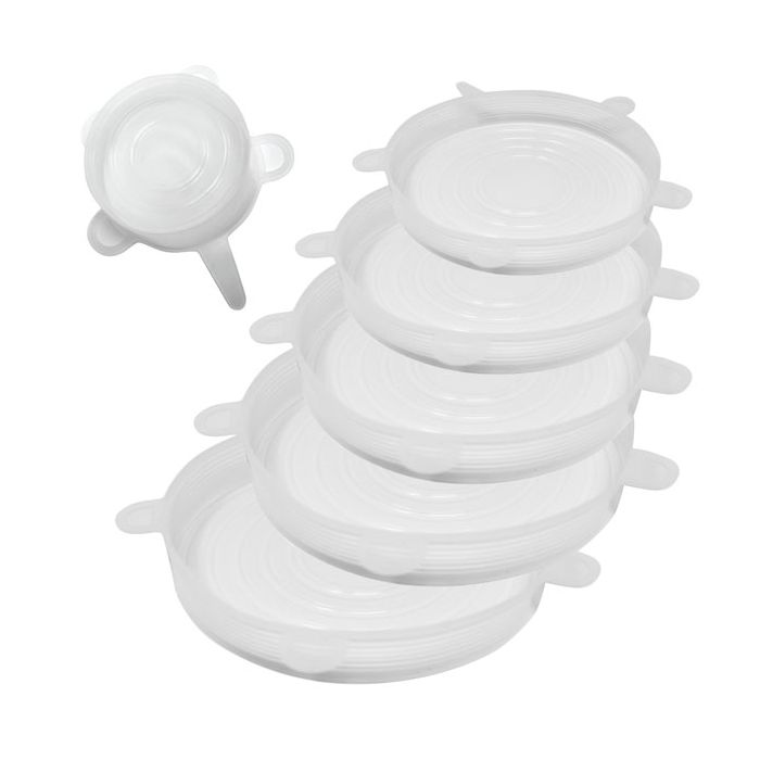 Reusable Silicone Lids, 6 pc. set